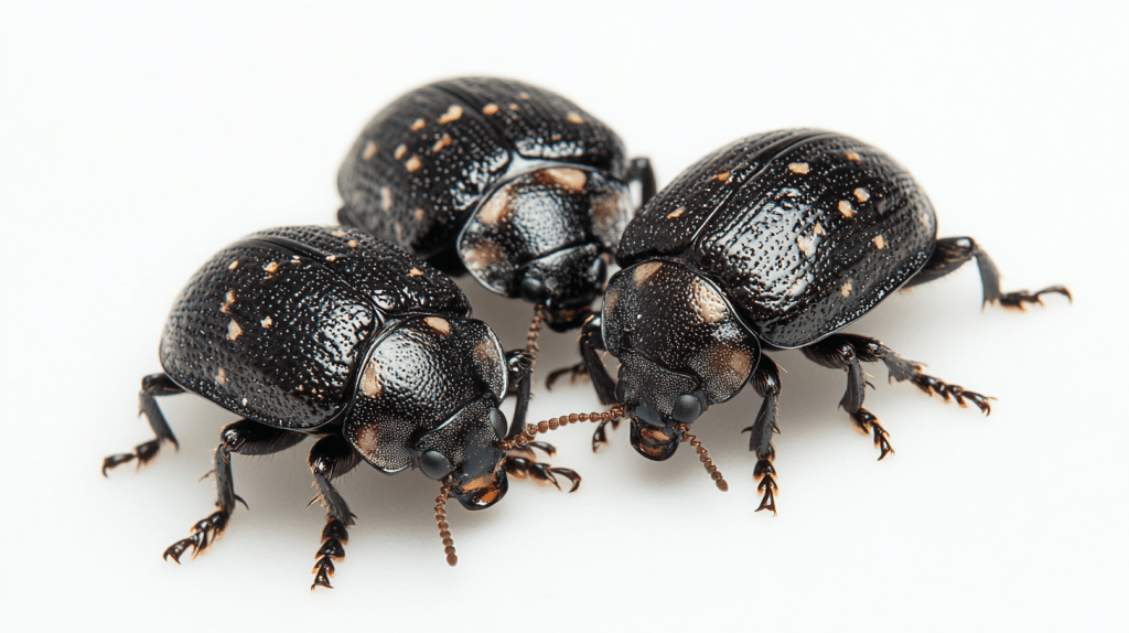 get rid of black carpet beetles